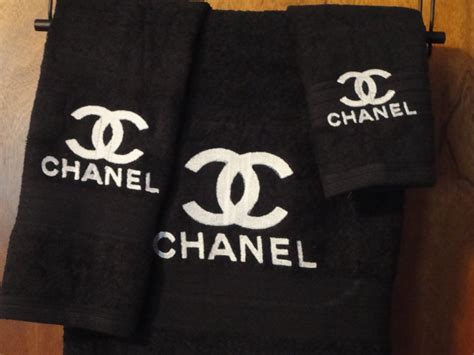 chanel bath towel|Chanel hand towels.